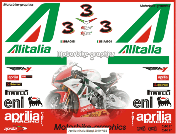 Aprilia Alitalia Biaggi 2010 WSB