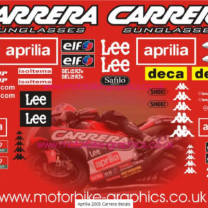 Aprilia 2005 Carrera Decals