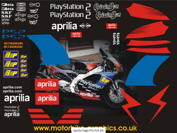 Aprilia Haga PS2 Full Set