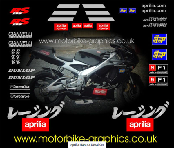 Aprilia Harada Decal Set