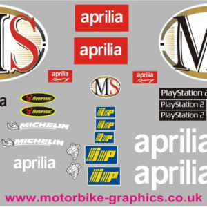 Aprilia 2004 MX Race Decals