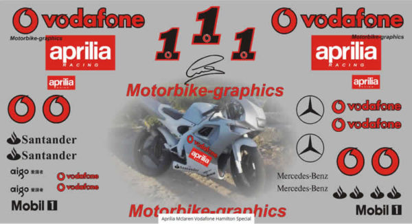 Aprilia Mclaren Vodafone Hamilton Special