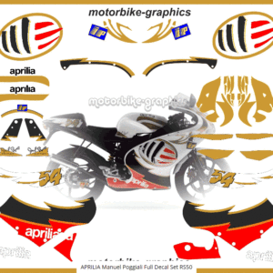 APRILIA Manuel Poggiali Full Decal Set RS50