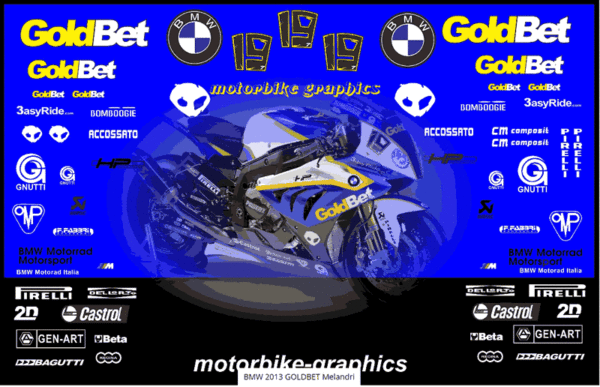 BMW 2013 GOLDBET Melandri