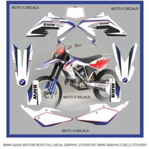 BMW G450X MOTO-X FULL DECAL GRAPHIC STICKER SET