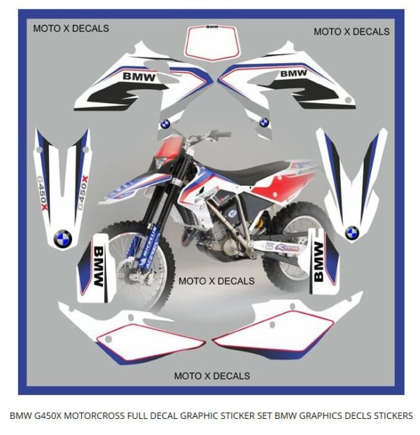 BMW G450X MOTO-X FULL DECAL GRAPHIC STICKER SET