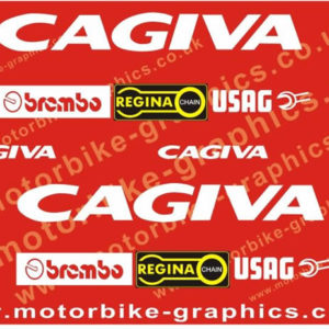 Cagiva 2005 Red Replica Decals Graphics Stickers