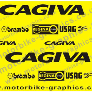 Cagiva 2005 Yellow Replica Decals Graphics Stickers