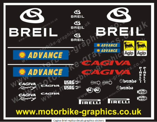 Cagiva Breil Replica Decals Graphics Stickers