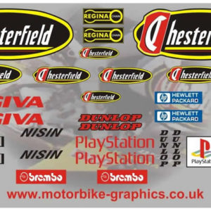 Cagiva Chesterfield Replica Decals Graphics Stickers