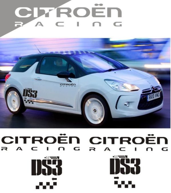 Car Citroen Ds3 Racing side decals