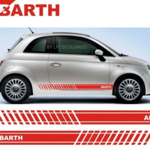 Car Fiat 500 Abarth side decals