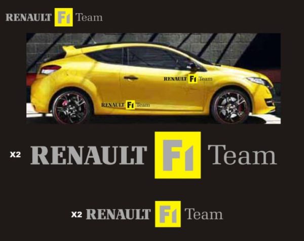 Car Renault F1 Team decals