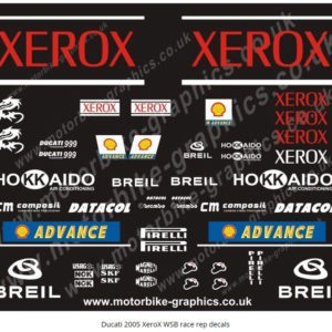 Ducati 2005 Xerox WSB Race Rep Decals