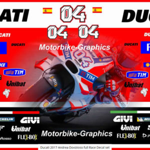 Ducati 2017 Andrea Dovizioso Full Race Decal Set