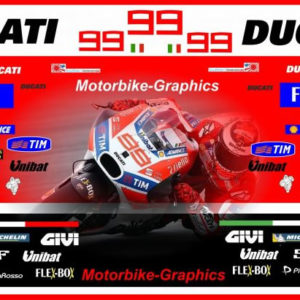 Ducati 2017 Lorenzo full Race Decal Set