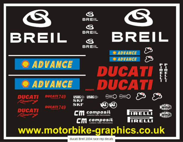 Ducati Breil 2004 Race Rep Decals