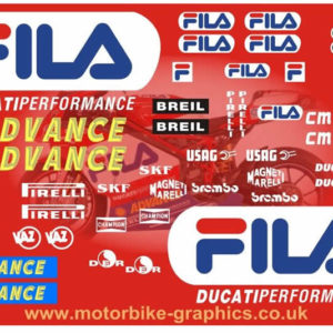 Ducati Fila 2004 Race Rep Decals