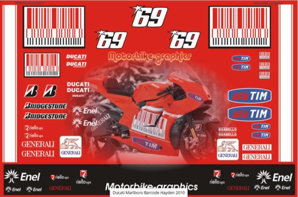 Ducati Marlboro Barcode Hayden 2010