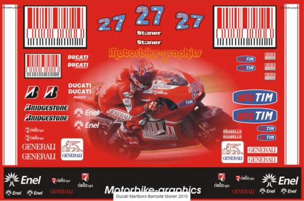 Ducati Marlboro Barcode Stoner 2010