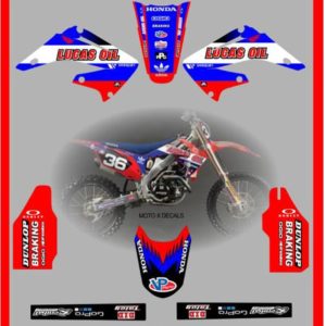 Honda CR125 250 2002-2007 Team Lucas Oil Decal Set