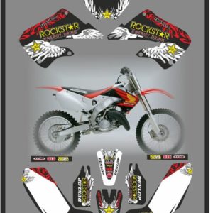 Honda CR125 250 Rockstars Wings 1999-2001 Stickers Decals Graphics