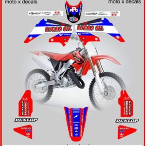 Honda Lucas Oil Graphics CR125 CR250 CR125R CR250R 2002-2007