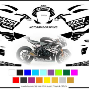 Honda Castrol CBR 1000 2011 SINGLE COLOUR OPTION