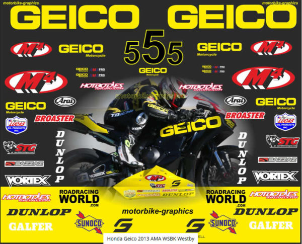 Honda Geico 2013 AMA WSBK Westby