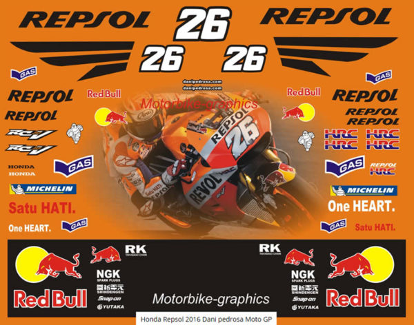 Honda Repsol 2016 Dani Pedrosa Moto GP