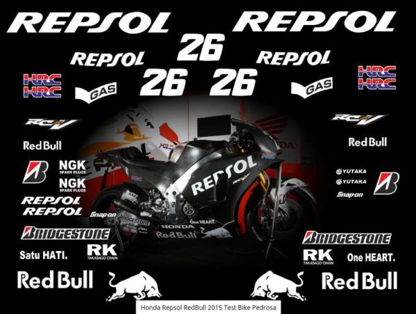 Honda Repsol RedBull 2015 Test Bike Pedrosa