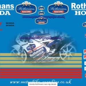 Honda Rothmans Race Rep Decals