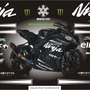 Kawasaki Winter Test Bike Decal kit