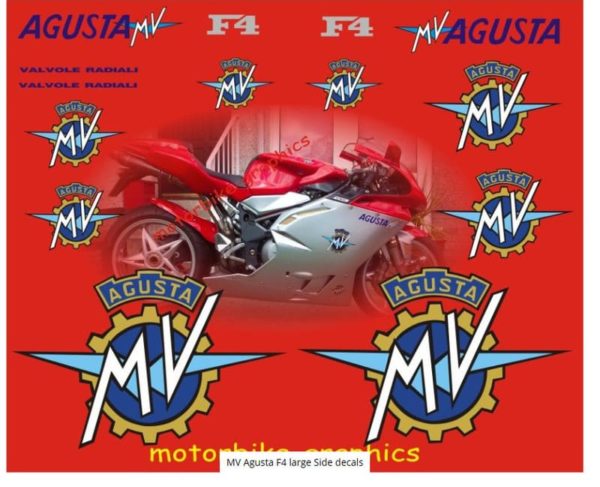 MV Agusta F4 large Side Decals