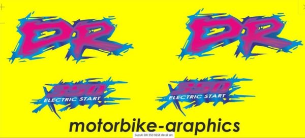 Suzuki DR 350 96SE Decal Set