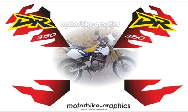 Suzuki DR350 98 Decal Set