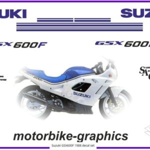 Suzuki GSX600F 1988 Decal Set