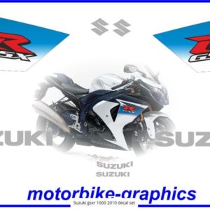 Suzuki GSXR 1000 2010 Decal Set