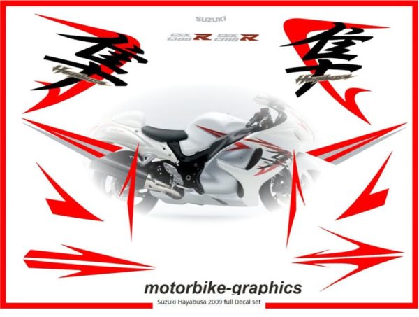 Suzuki Hayabusa 2009 Full Decal Set