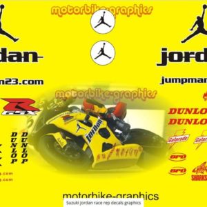 Suzuki Jordan Race Rep Decals Graphics