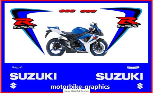 Suzuki K6 600 Full Decal Set