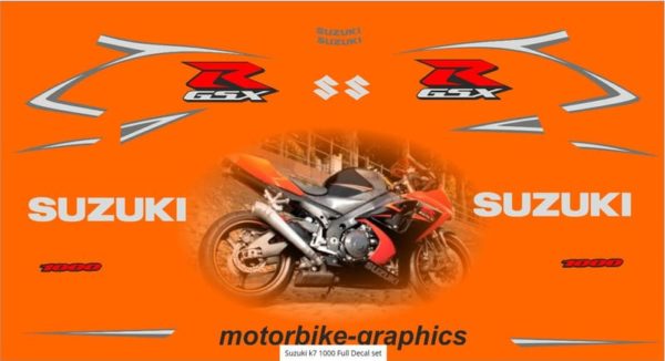 Suzuki K7 1000 Full Decal Set