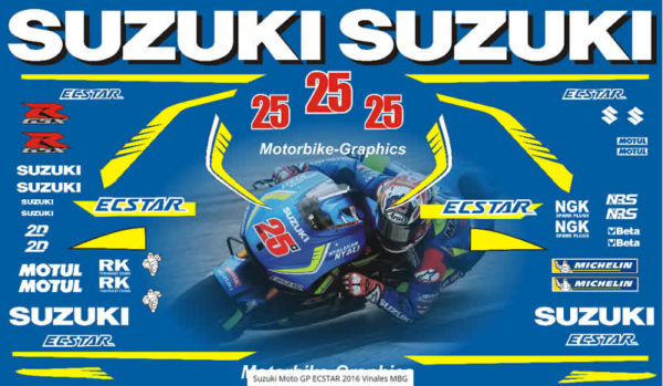 Suzuki Moto GP ECSTAR 2016 Vinales MBG