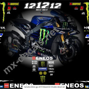 Team Graphics Decal Backgrounds Kit For Yamaha YZ125 YZ250 1996-2001
