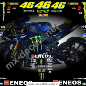 Yamaha Moto gp 2019 Rossi decal set