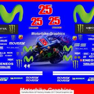 Yamaha Moto GP Factory Vinales 2017 Decal Graphics Set