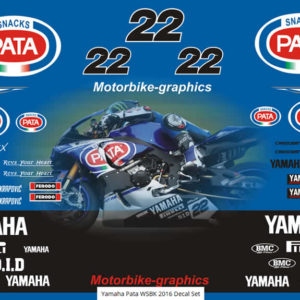 Yamaha Pata WSBK 2016 Decal Set