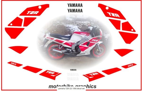 Yamaha TZR125 1990 Decal Set