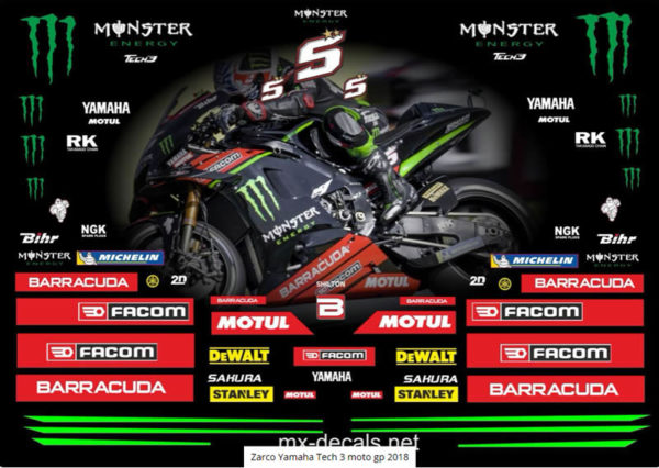 Zarco Yamaha Tech 3 Moto GP 2018