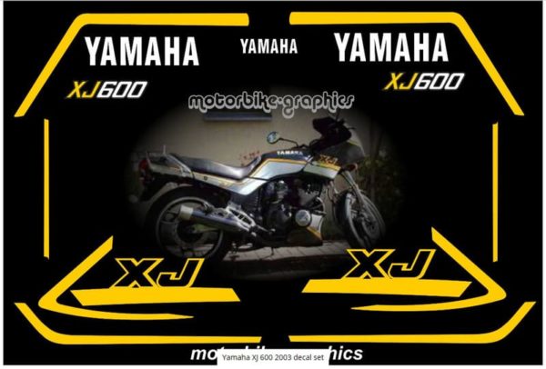 Yamaha XJ 600 2003 Decal Set